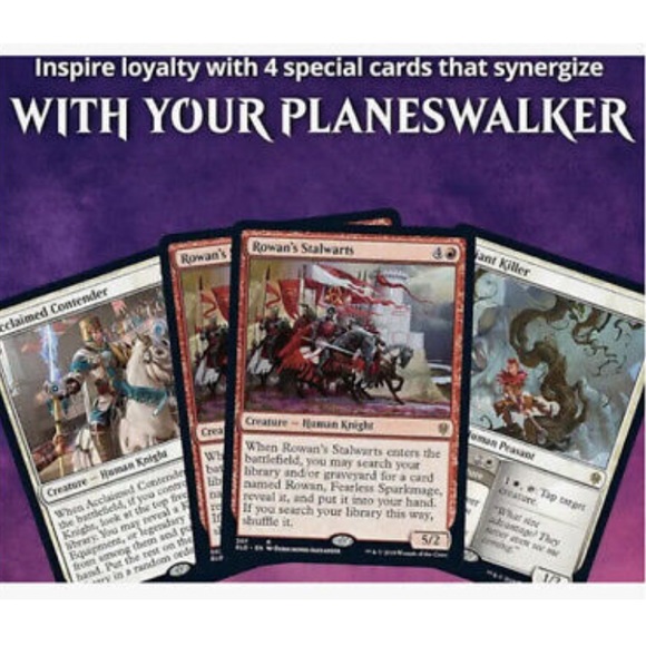 Magic the Gathering MTG Throne of Eldraine Rowan Planeswalker Game Deck Sealed - Picture 8 of 8